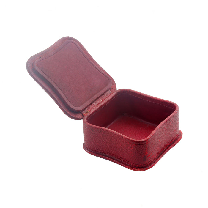 an empty red square small box