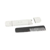 a silver small comb with case asprey and co
