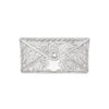 engraved silver envelope card holder antique