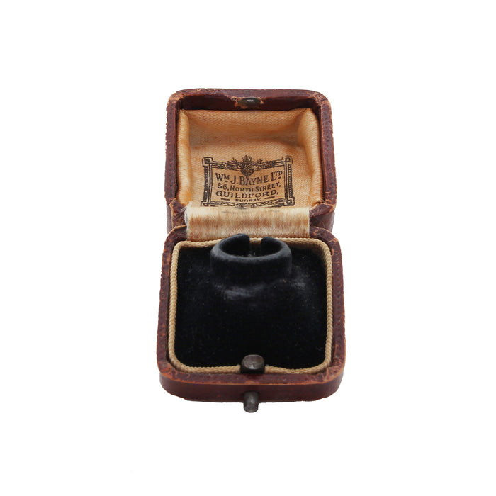 a display ring box antique by wm j bayne of guildford surrey