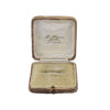antique square cream brooch display box