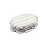 wavy edge engine turned silver vinaigrette