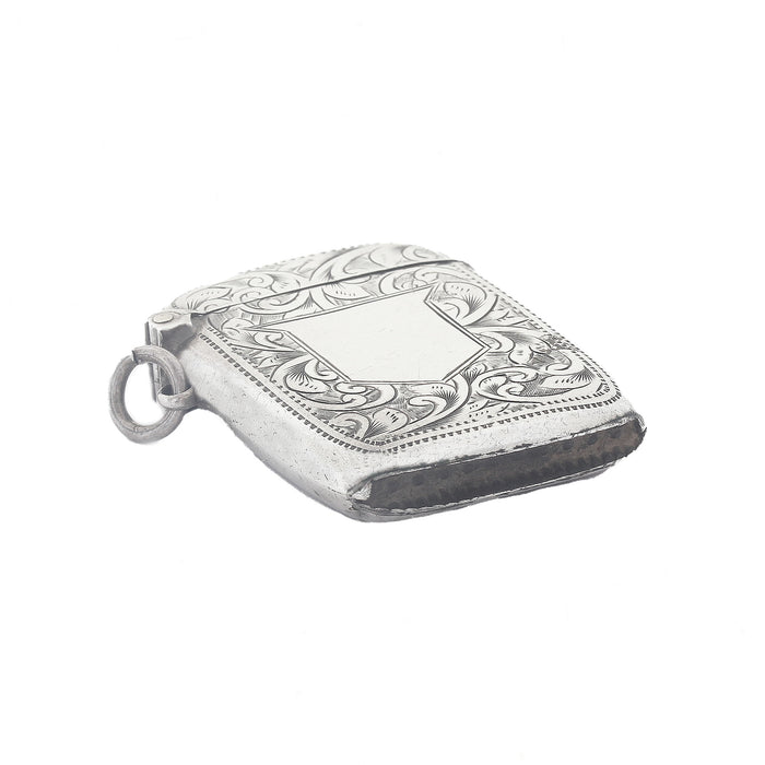 a silver match striker vesta
