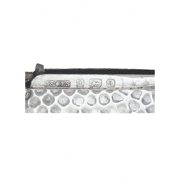 silver hallmark with date letter a