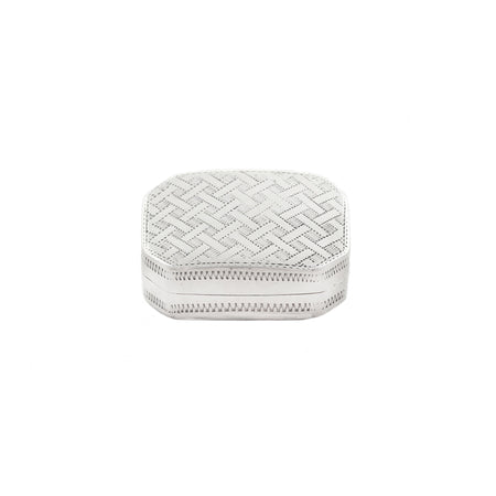 a georgian small patterned vinaigrette silver