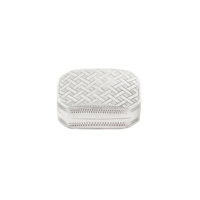 a georgian small patterned vinaigrette silver