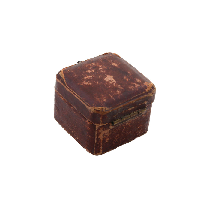 a brown scratched ring box antique 