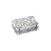 antique vinaigrette in silver swirls pattern