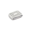 small cushion shaped vinaigrette silver