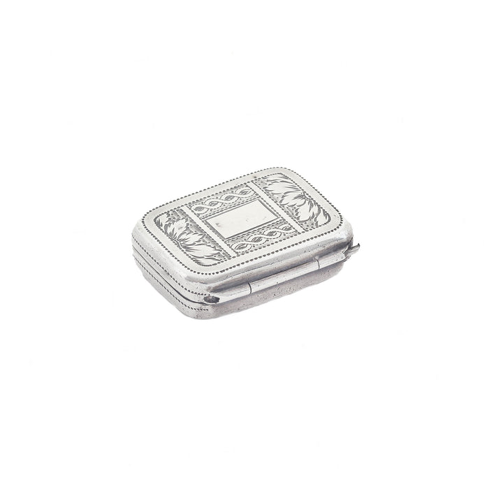 small cushion shaped vinaigrette silver