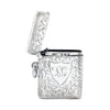 a hallmarked antique silver leaf vesta case