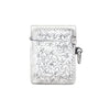 a secondhand silver vesta case closed up