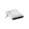 antique vesta case in silver with pattern
