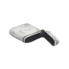 vesta case opened circle cartouche initials hammered effect