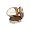 silver gilt vinaigrette opened up with sponge