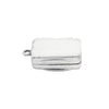 a plain curved edge silver vinaigrette
