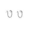 10 millimetre round hinged hoops silver