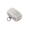 herringbone silver initialled vinaigrette