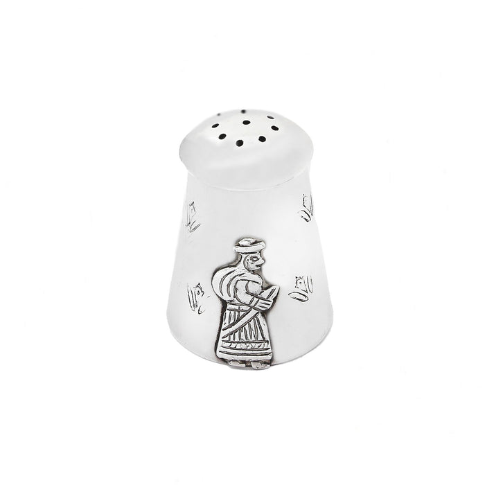 a silver pepper shaker peruvian 
